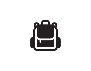 School bag, School bag icon. Backpack icon glyph line style.  education icons, Big Backpack - School Bag Vector 