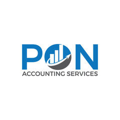 Fototapeta premium Professional and clean accounting services logo design, ideal for finance firms, CPAs, and bookkeeping experts. Features elements like charts, checkmarks, or initials to reflect trust, accuracy, and r