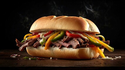 Philly Cheesesteak Sandwich - Delicious Gourmet Food
