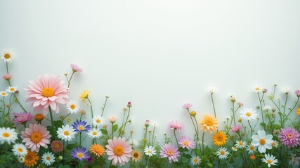 Springtime Message -  Blank Space for a Welcome