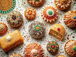 Traditional Turkish Sweets: A Culinary Art Display