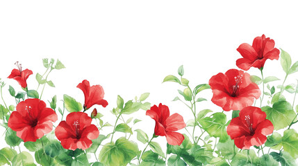 Stunning red flowers in full bloom, a captivating display of nature's beauty vibrant
