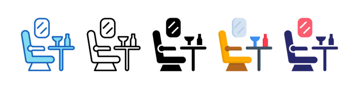 First Class Multiple Style Icon Set Collection.