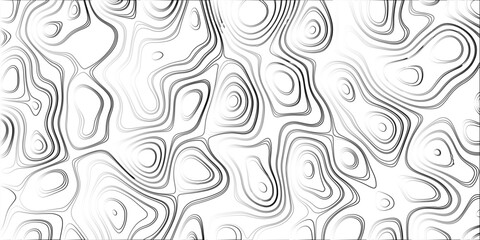 Abstract topographic pattern with a monochrome gradient effect featuring concentric rings and organic flowing lines resembling a map with depth