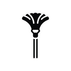 Black solid icon for duster