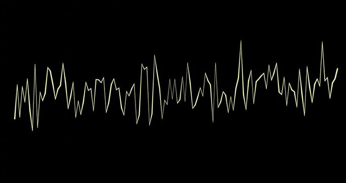 sound wave background.A stylish, transparent-background animation of a dynamic line graph synced to a jazzy atmosphere. Ideal for creative business presentations, smooth transitions, and video overlay