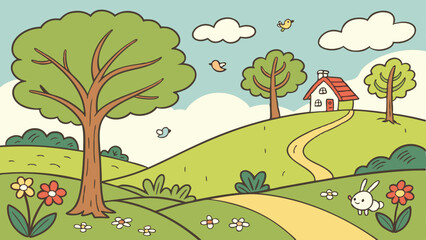 Obraz premium Draw pictures in a natural and untamed setting.