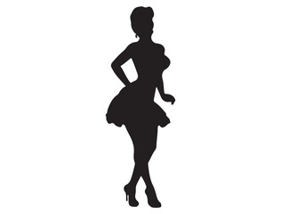 PINUP GIRL SILHOUETTE