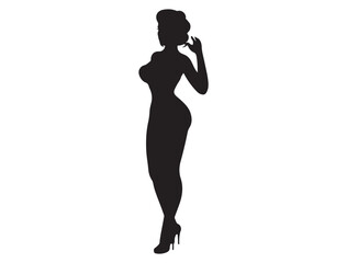 PINUP GIRL SILHOUETTE