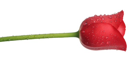Macro photography of a flower with glistening water droplets in lush garden setting