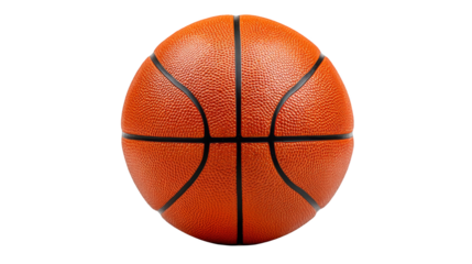 Basketball on plaid background, a textured and sporty design