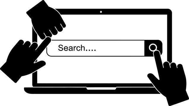 Search engine optimization tips and tricks for better ranking on google and other search engines editable stock vector illustration