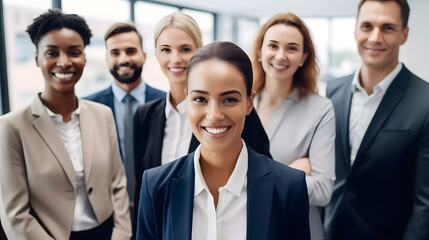 Fototapeta premium portrait of a business team