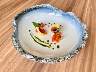 Beautiful fine dining food, ideas for dishes decorating