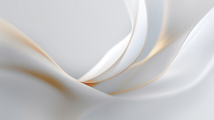 Elegant Curved Lines on a Soft White Background
