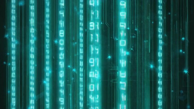 abstract binary code background