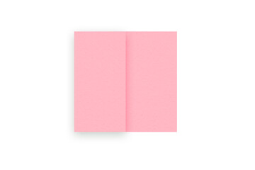 Fototapeta premium Square, rectangular shape, pink, collage rectangle made from paper, photo frame on transparent background.