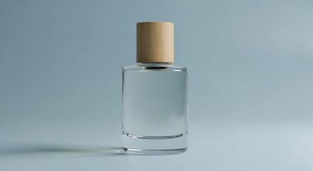 Naklejka premium Perfume Bottle with Wooden Cap