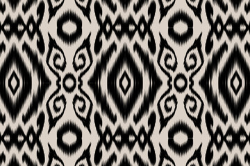 Ethnic abstract Ikat art. Use for textiles, clothes, apparel, wrapping, backgrounds, and wallpaper.