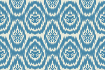 Ethnic abstract Ikat art. Use for textiles, clothes, apparel, wrapping, backgrounds, and wallpaper.