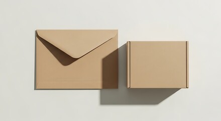 Envelope and Box Mockup