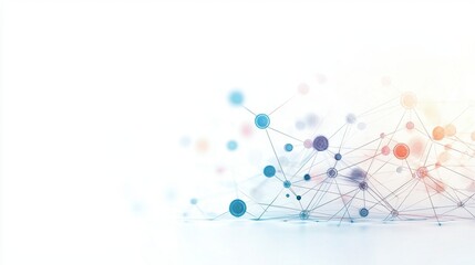 Connecting ideas through data visualization in technology spaces abstract graphic representation digital environment