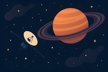 Vector Space Exploration: Saturn in the Celestial Cosmos