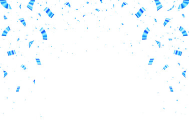 Golden confetti falling celebration background for festive events and celebrations. Anniversary celebration banner. Birthday party backdrop. Holiday, congratulations, New Year, carnival, confetti,