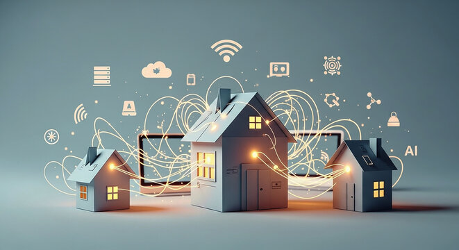 Smart Home Energy Efficiency A Connected Future for Sustainable Living - Powered by Adobe