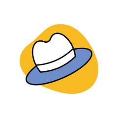 Sun Hat Icon vector stock illustration