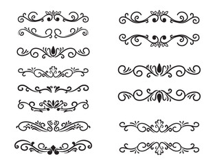 Obraz premium vector set of decorative elements