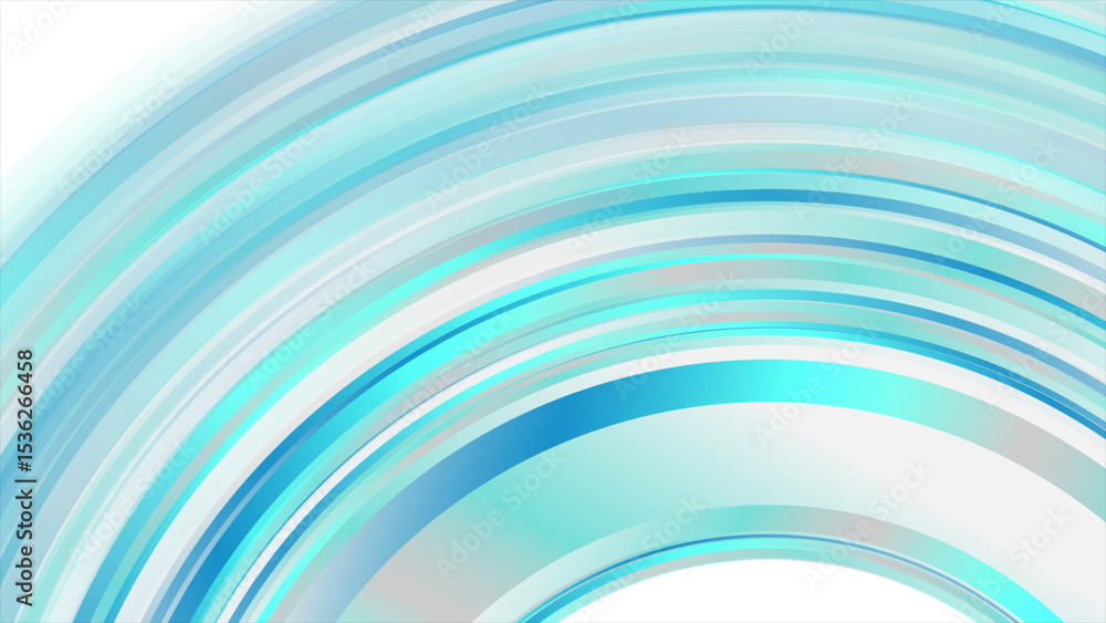 Poster blue minimal striped circles concept abstract tech background