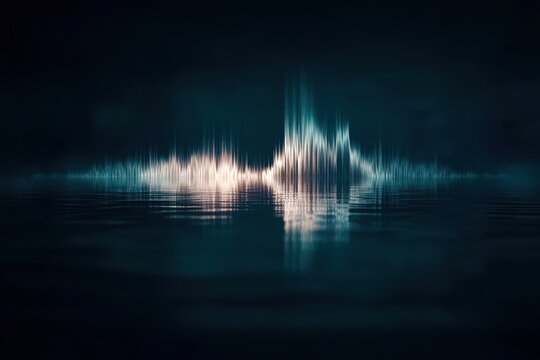 A dark blue image with a white line in the middle