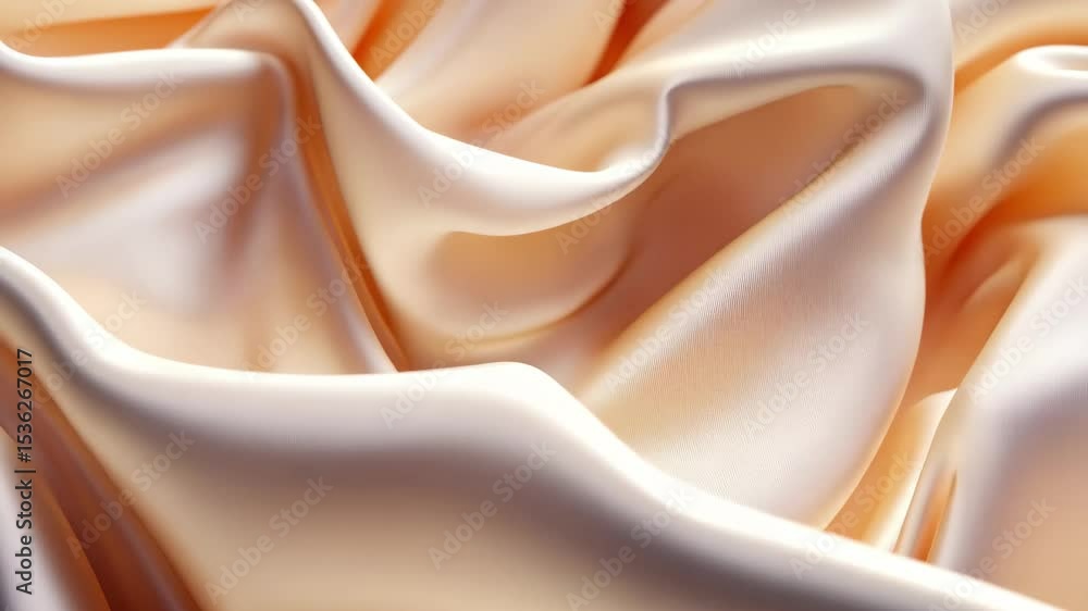 Poster smooth silk folds create a seamless texture in soft hues for elegant design applications, smooth sil