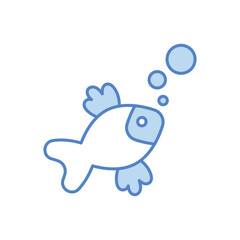 Fish Icon vector stock illustration