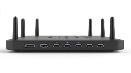 Black box with multiple ports and antennas