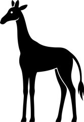 silhouette of a giraffe