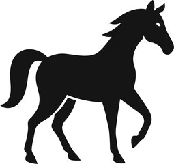 horse silhouette vector