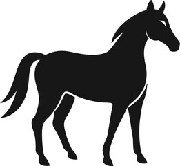 horse silhouette vector