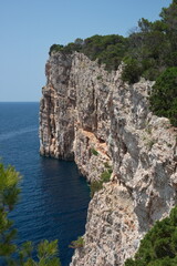 Scenic view of the cliffs in Adriatic sea