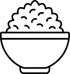 illustration of a bowl of rice