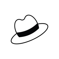 Sun Hat Icon vector stock illustration