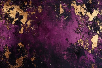 Deep purple surface with gold flecks
