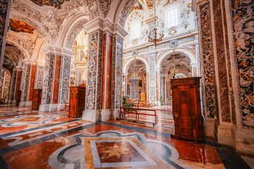 Chiesa del Gesu di Casa Professa in Palermo , Sicily, Italy