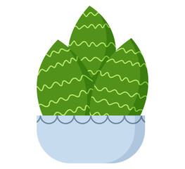 cute flower potted plant clipart illustration cartoon