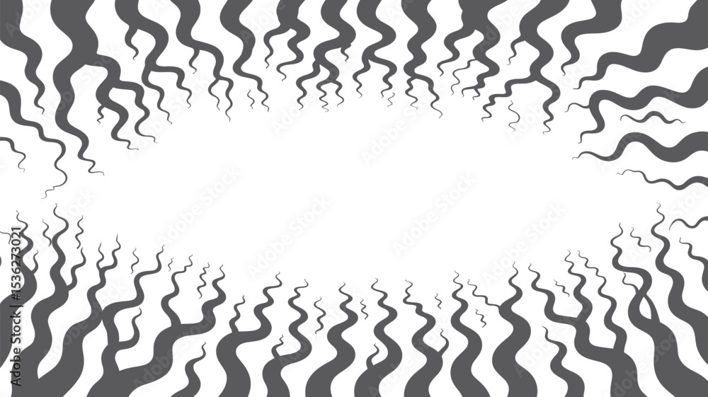 Aufkleber abstract wavy lines background vector design for halloween or spooky themes and graphic design proje