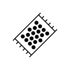 Beach Towel Icon vector stock illustration