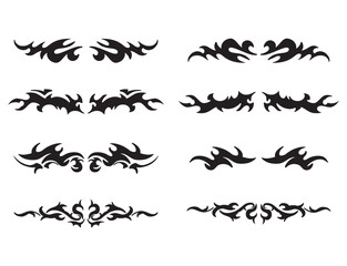 set of decorative elements