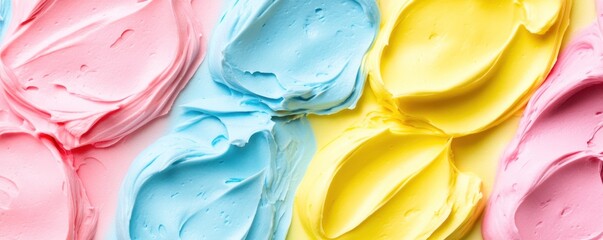 Pastel Swirls: A Delightful Display of Creamy Colors
