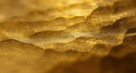 Golden Textured Surface Close-Up